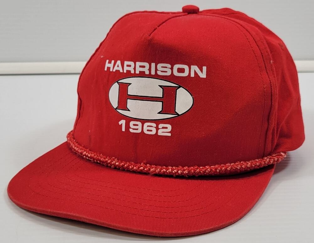 N) Harrison 1962 Adult Red Snapback Cotton Baseball Cap